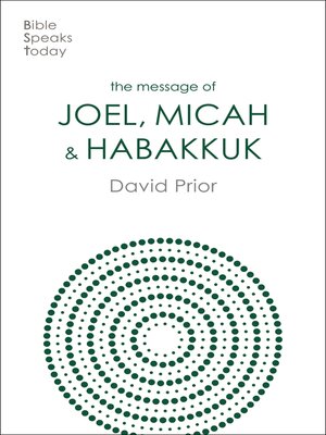 cover image of The Message of Joel, Micah and Habakkuk